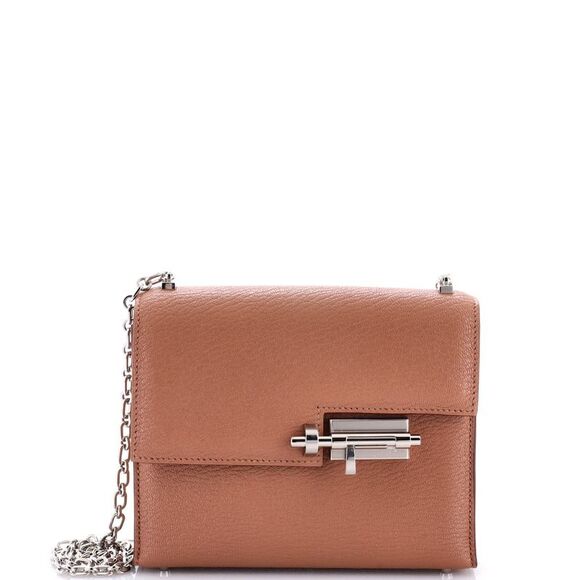 Hermes Verrou Chaine Bag Chevre Mysore Mini Brown - Picture 1 of 7